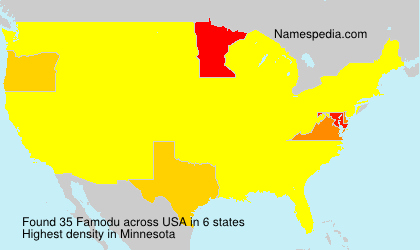 Surname Famodu in USA Surname Famodu in USA