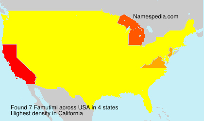 Surname Famutimi in USA Surname Famutimi in USA