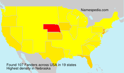 Surname Fanders in USA Surname Fanders in USA