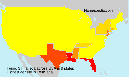 Surname Faneca in USA Surname Faneca in USA