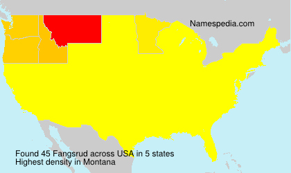 Surname Fangsrud in USA Surname Fangsrud in USA