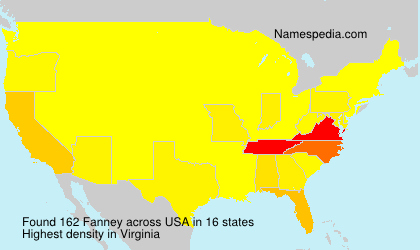 Surname Fanney in USA Surname Fanney in USA