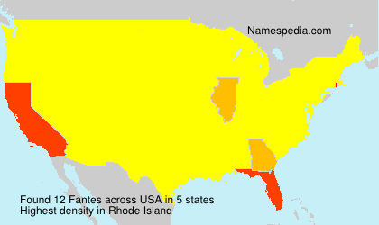 Surname Fantes in USA Surname Fantes in USA