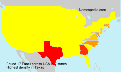 Surname Fantu in USA