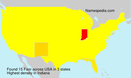 Surname Faor in USA Surname Faor in USA