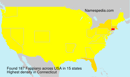 Surname Fappiano in USA Surname Fappiano in USA