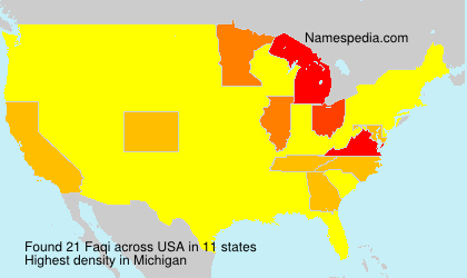 Surname Faqi in USA
