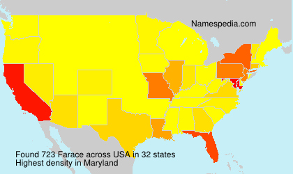 Surname Farace in USA Surname Farace in USA