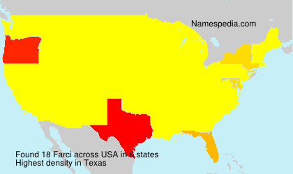 Surname Farci in USA Surname Farci in USA