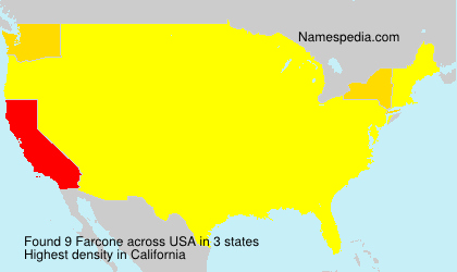 Surname Farcone in USA Surname Farcone in USA