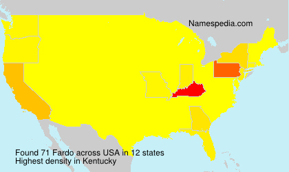 Surname Fardo in USA Surname Fardo in USA