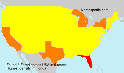 Surname Fared in USA Surname Fared in USA