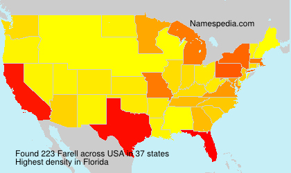 Surname Farell in USA Surname Farell in USA