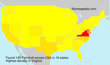 Surname Farinholt in USA Surname Farinholt in USA