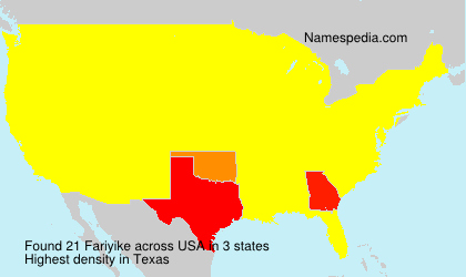 Surname Fariyike in USA