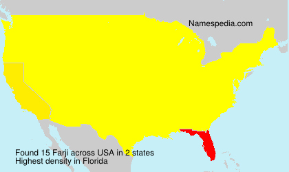 Surname Farji in USA Surname Farji in USA