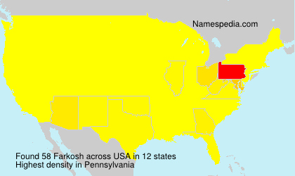 Surname Farkosh in USA Surname Farkosh in USA