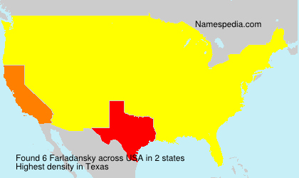 Surname Farladansky in USA Surname Farladansky in USA