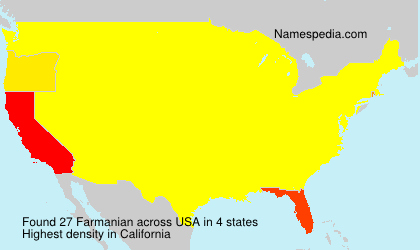 Surname Farmanian in USA Surname Farmanian in USA