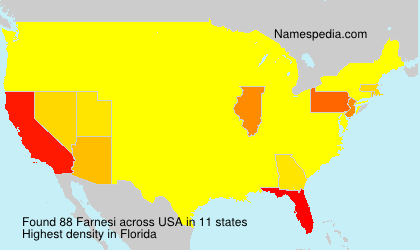 Surname Farnesi in USA Surname Farnesi in USA