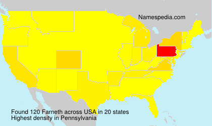 Surname Farneth in USA Surname Farneth in USA
