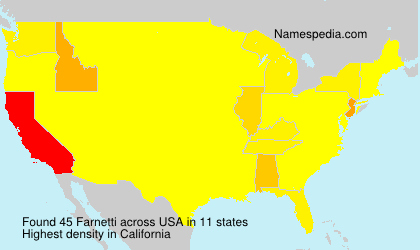 Surname Farnetti in USA Surname Farnetti in USA