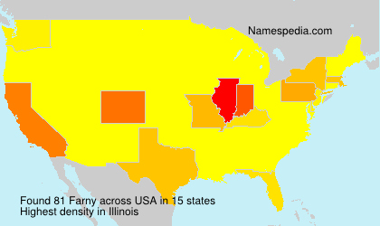 Surname Farny in USA Surname Farny in USA