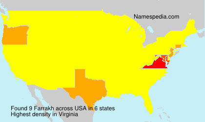 Surname Farrakh in USA