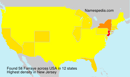 Surname Farraye in USA Surname Farraye in USA