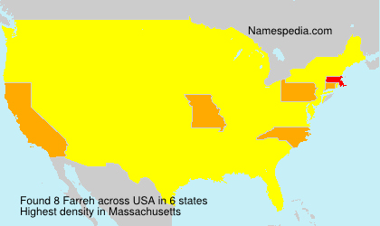Surname Farreh in USA Surname Farreh in USA