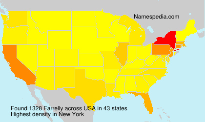Surname Farrelly in USA