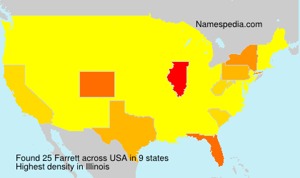 Surname Farrett in USA Surname Farrett in USA