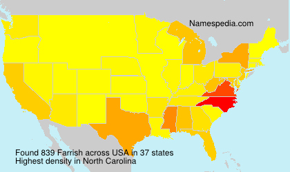Surname Farrish in USA Surname Farrish in USA