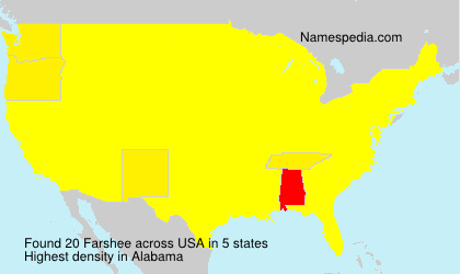 Surname Farshee in USA Surname Farshee in USA