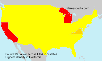 Surname Farvar in USA Surname Farvar in USA