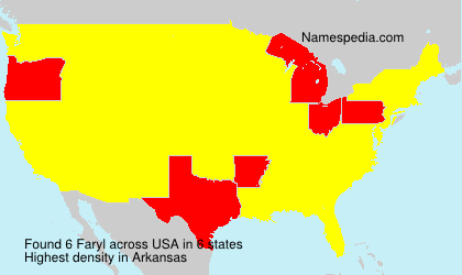 Surname Faryl in USA