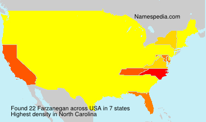 Surname Farzanegan in USA Surname Farzanegan in USA