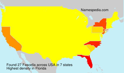 Surname Fascella in USA Surname Fascella in USA