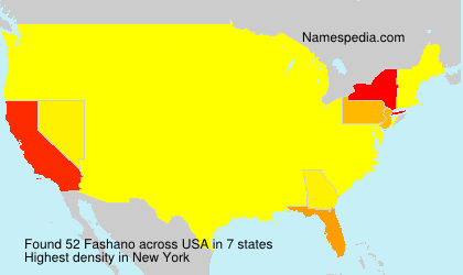 Surname Fashano in USA