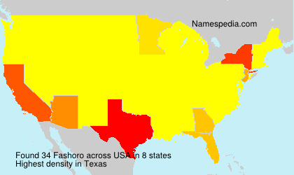 Surname Fashoro in USA Surname Fashoro in USA
