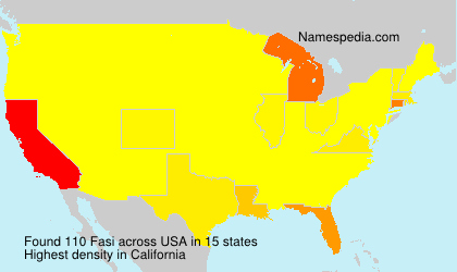 Surname Fasi in USA Surname Fasi in USA