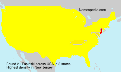 Surname Fasinski in USA Surname Fasinski in USA