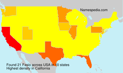 Surname Fasio in USA Surname Fasio in USA