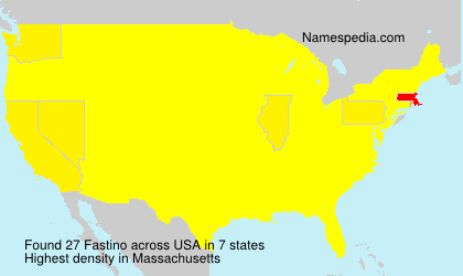 Surname Fastino in USA Surname Fastino in USA