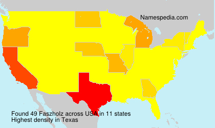 Surname Faszholz in USA Surname Faszholz in USA