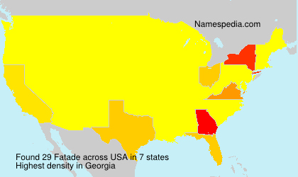 Surname Fatade in USA Surname Fatade in USA