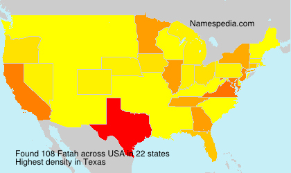 Surname Fatah in USA Surname Fatah in USA