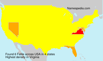 Surname Fatile in USA Surname Fatile in USA