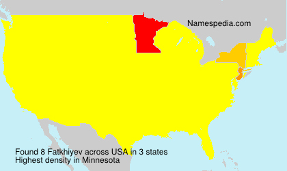 Surname Fatkhiyev in USA Surname Fatkhiyev in USA