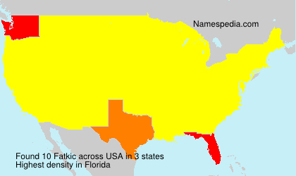 Surname Fatkic in USA Surname Fatkic in USA